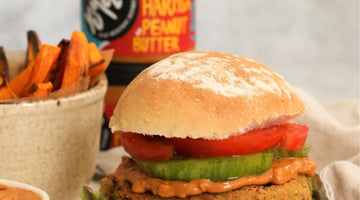 Chickpea & Smoky Harissa Peanut Butter Burgers
