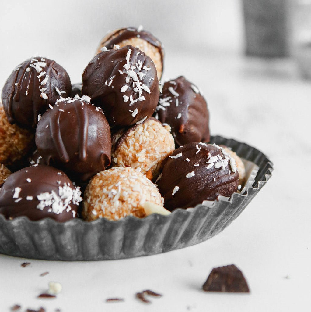SALTED ALMOND BUTTER TRUFFLES – Yumello