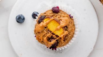 Peach and Peanut Butter Oatmeal Cups
