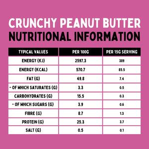 CRUNCHY PEANUT BUTTER 285G