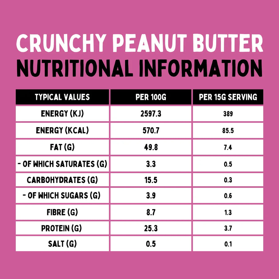 CRUNCHY PEANUT BUTTER 285G
