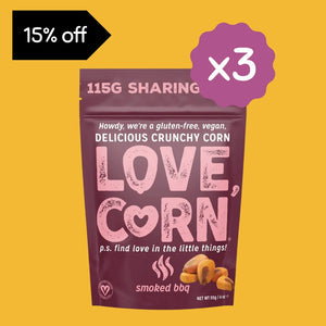 LoveCorn Smoked BBQ Corn 3 x 115G