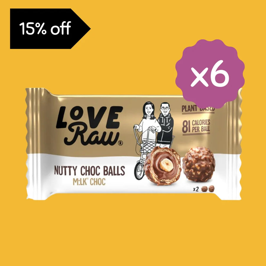 LoveRaw Vegan Nutty Choc Balls 6 x 28G