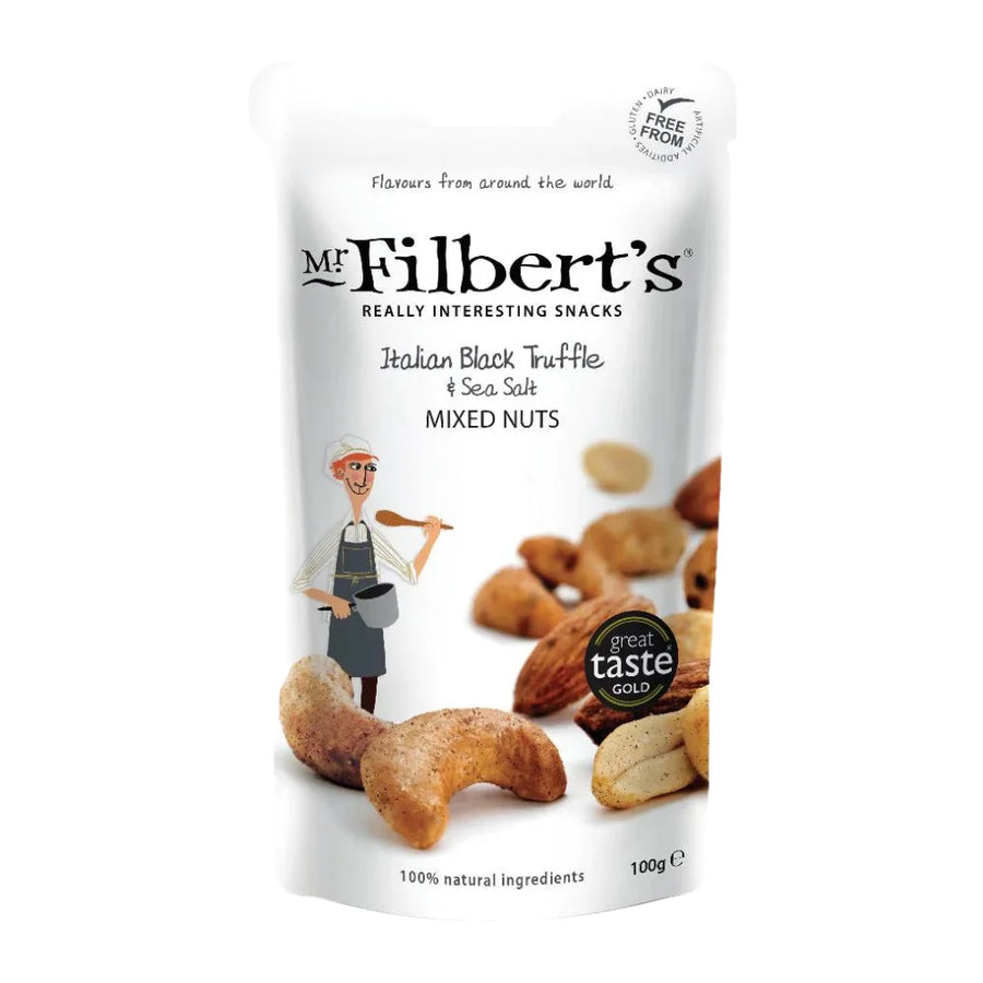 Mr Filberts Italian Black Truffle & Sea Salt Mixed Nuts 100G