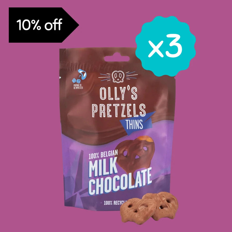 Olly's Salted Milk Chocolate Pretzel 3 x 90G