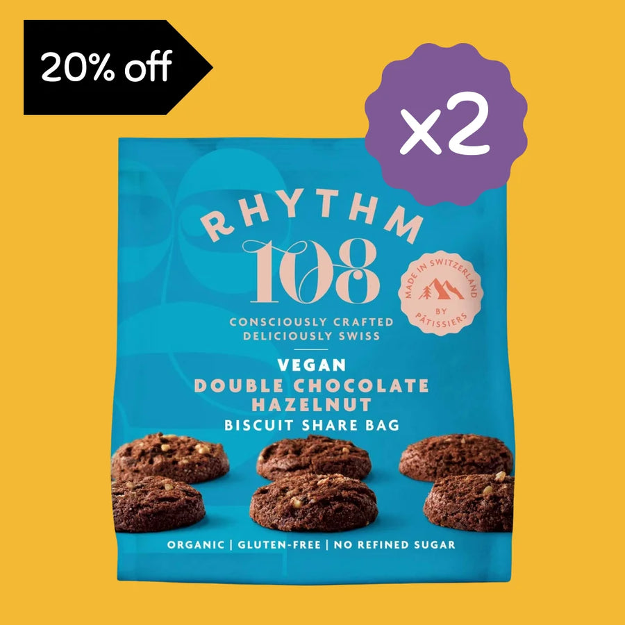 RHYTHM108 Double Chocolate Hazelnut 2 x 135G