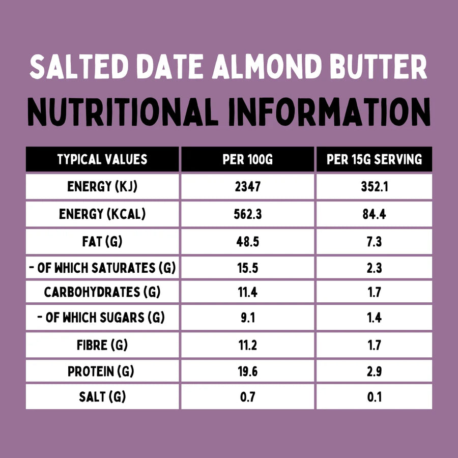 SALTED DATE ALMOND BUTTER 215G