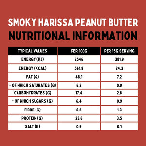 SMOKY HARISSA PEANUT BUTTER 285G