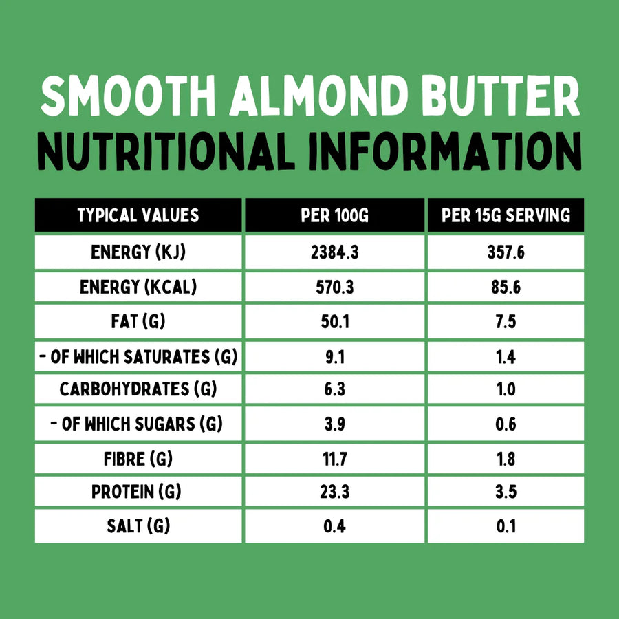 SMOOTH ALMOND BUTTER 215G