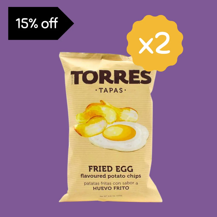 Torres Fried Egg Crisps 2 x 125G