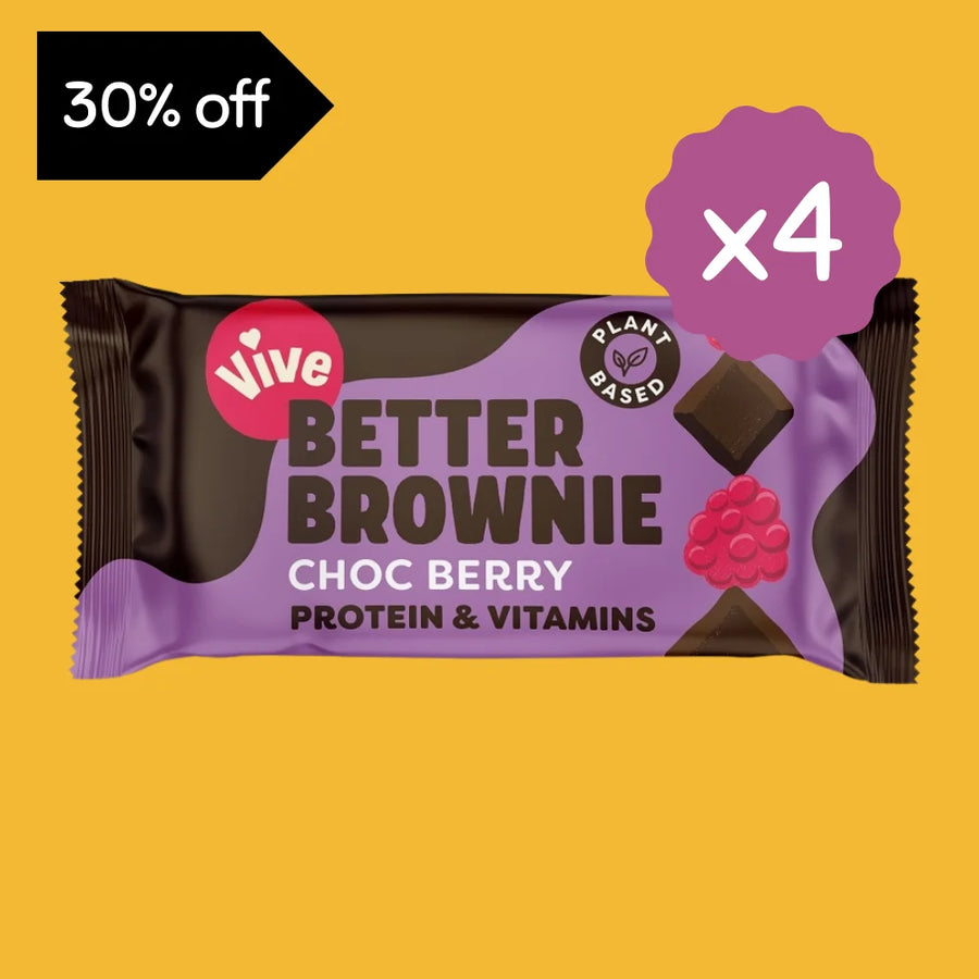 Vive Chocolate Berry Brownie 4 x 35G